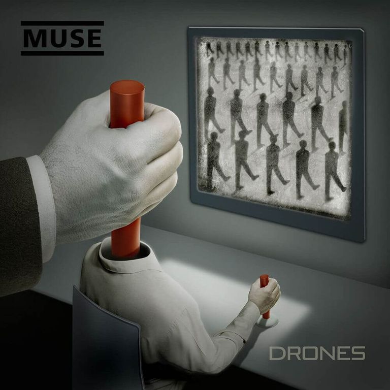 Album artwork of 'Drones' by Muse