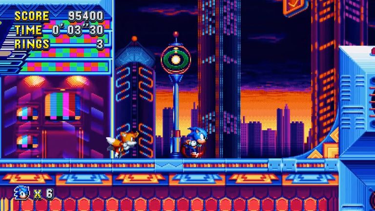 Gameplay screenshot of 'Sonic Mania'